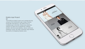 Mobile App Project - The fictitious project's goal was to design the key screens of an eCommerce app. Using a fashion brand like Club Monaco, who didn't have an available app at the time. Doing many sketches, research on best UX/UI experiences. Getting familiar with the brand identity, colours and icons. Keeping in mind, who their customers age, lifestyle, key points of shopping interests were.